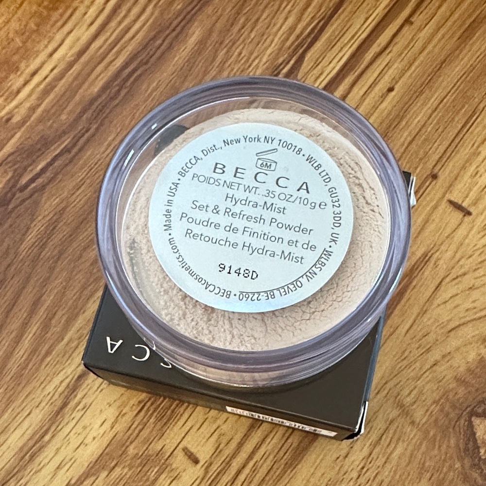 BECCA Hydra-Mist Set & Refresh Powder in Black Packaging- Sealed, NIB